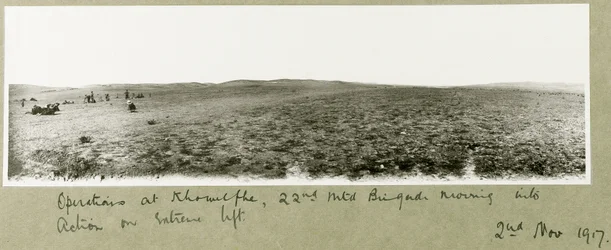 Operationen bei Khuwelfeh, 22. berittene Brigade rückt in Aktion, 2. November 1917